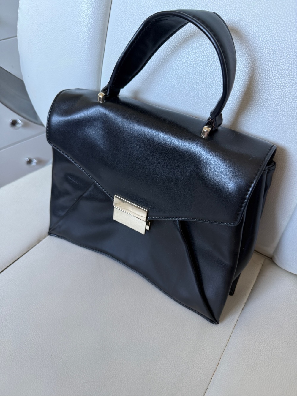Zara Classic Black Top-Handle Women's Satchel